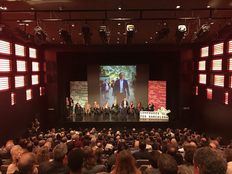 Acto de presentación de la plataforma Compromís per Barcelona