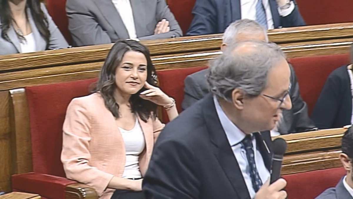 Torra emula a Rivera y le pregunta a Arrimadas si Escucha este silencio