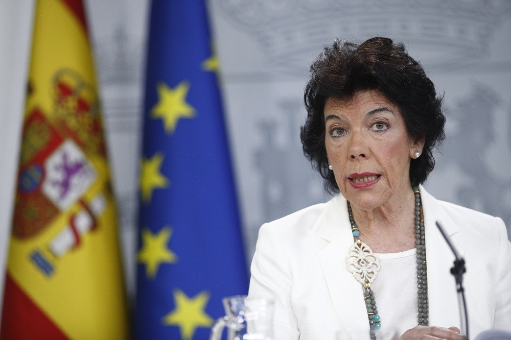 Isabel Celaá comparece ante los medios de comunicación