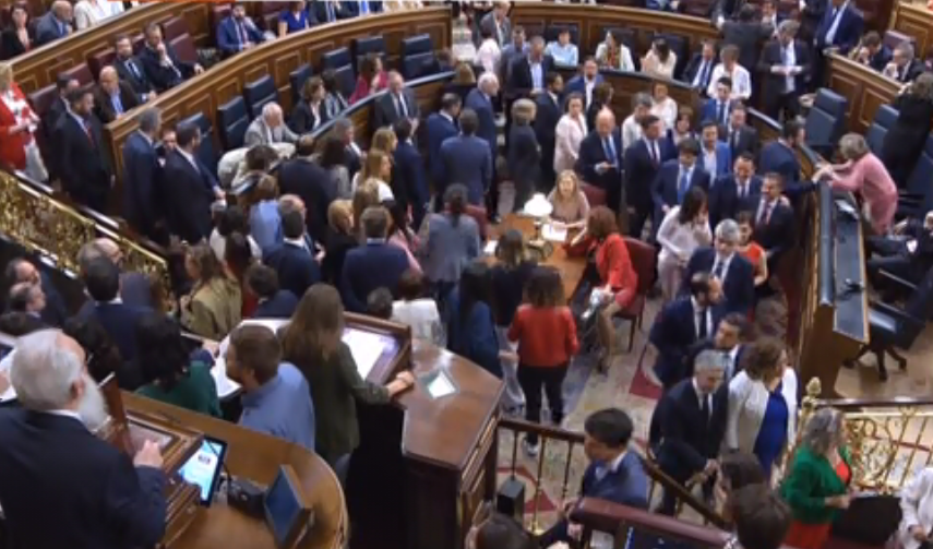 Colapso en el Congreso durante la primera votación 2