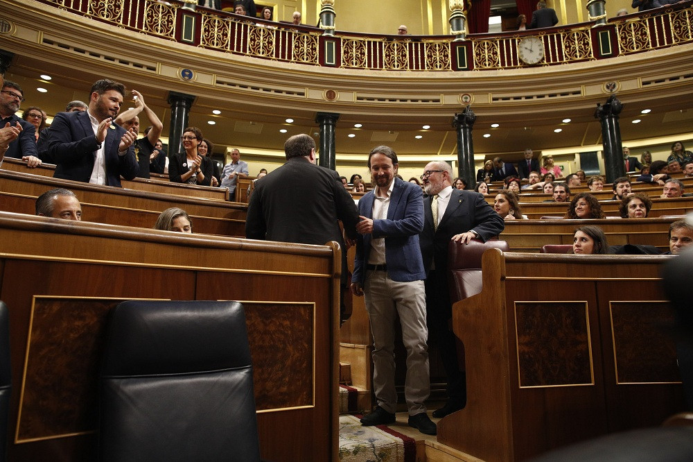 Pablo Iglesias Oriol Junqueras
