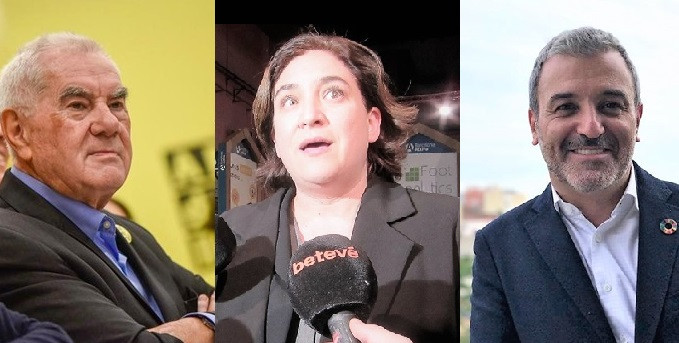 Maragall, Colau y Collboni