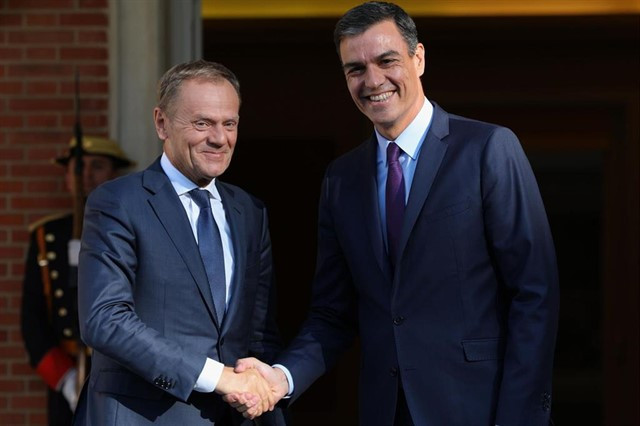 Reunión de Tusk y Sanchez