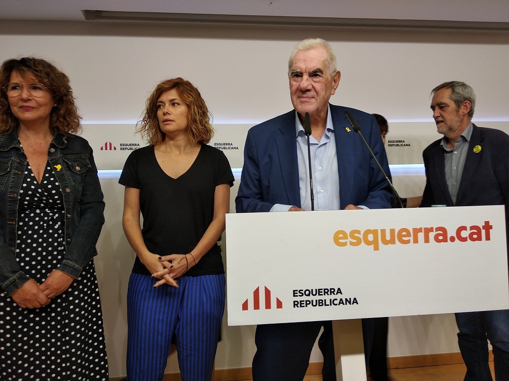 Rueda de prensa de ERC con Ernest Maragall
