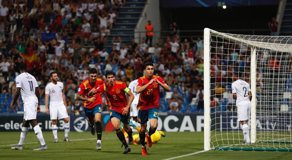 Selección española futbol sub 21 contra francia campeonato europa