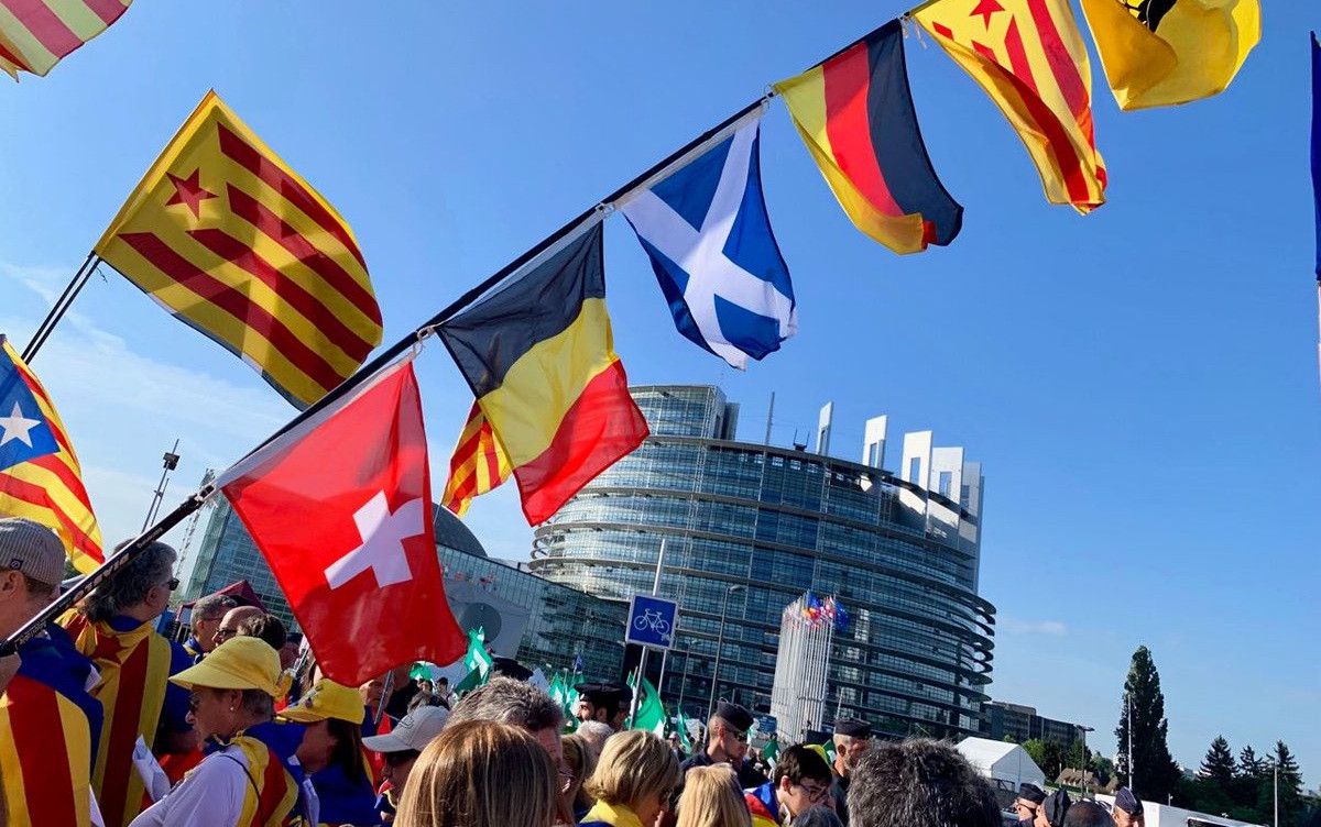 Manifestacion  independentista estrasburgo