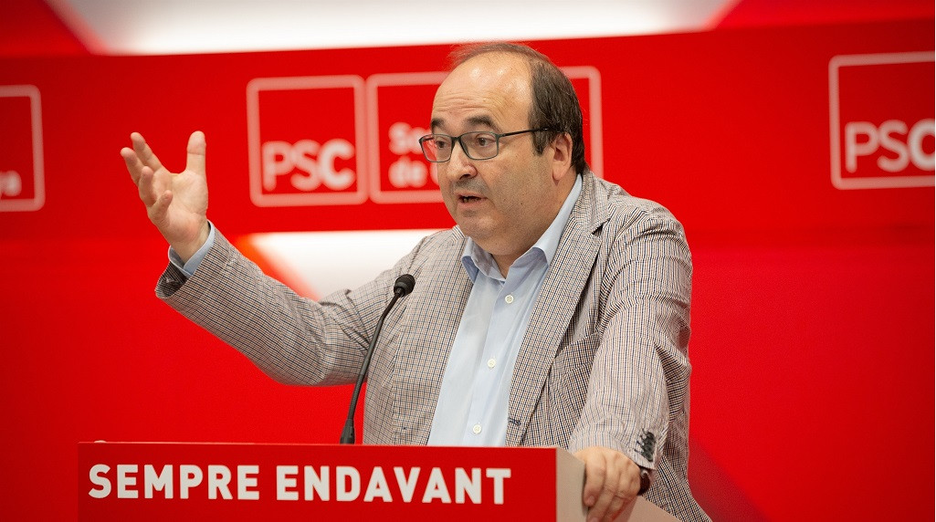 Miquel Iceta en la Escual de Verano del PSC