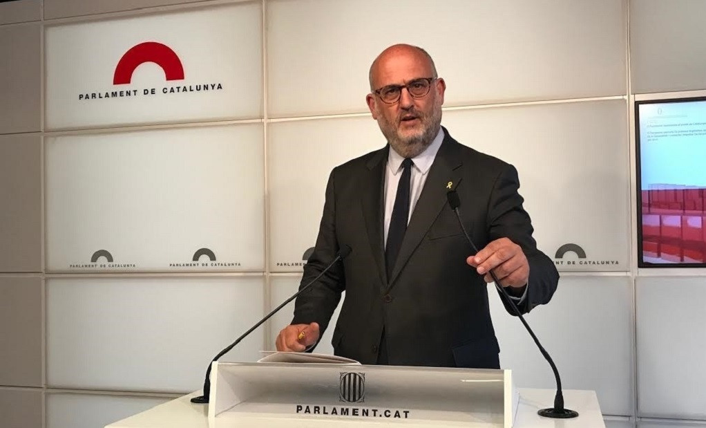 El portavoz adjunto de JxCat en el Parlament, Eduard Pujol