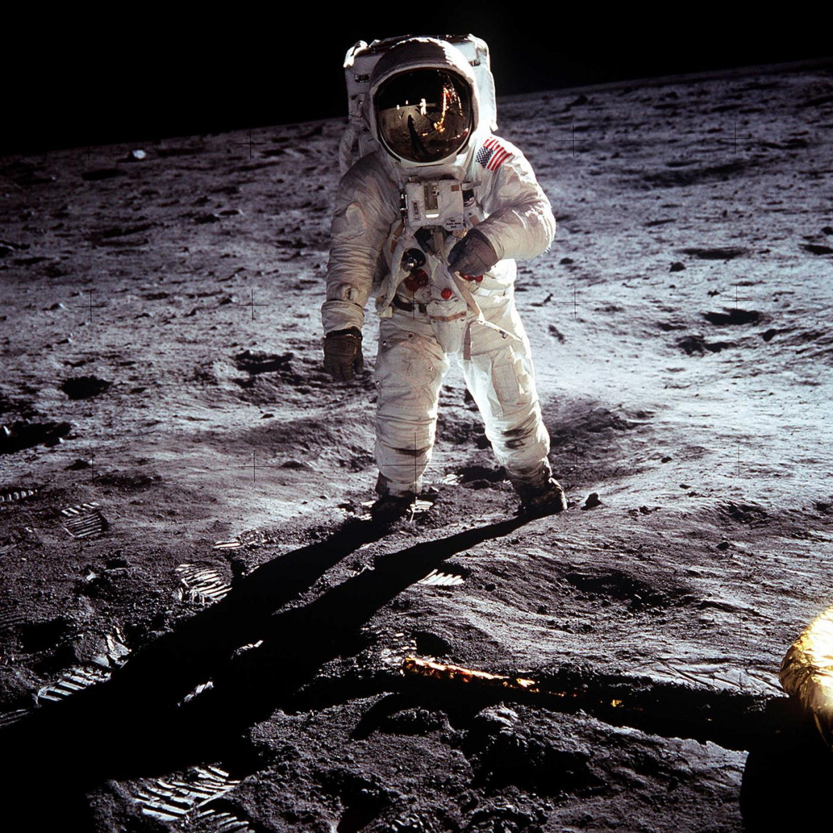 Una de las fotos mu00e1s famosas de la llegada a la Luna