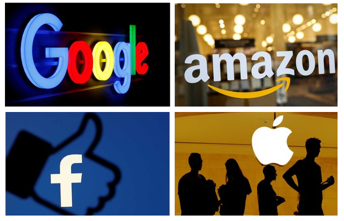 Google, Amazon, Facebook y Apple