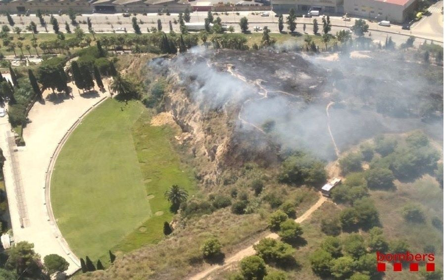 Incendio montjuic