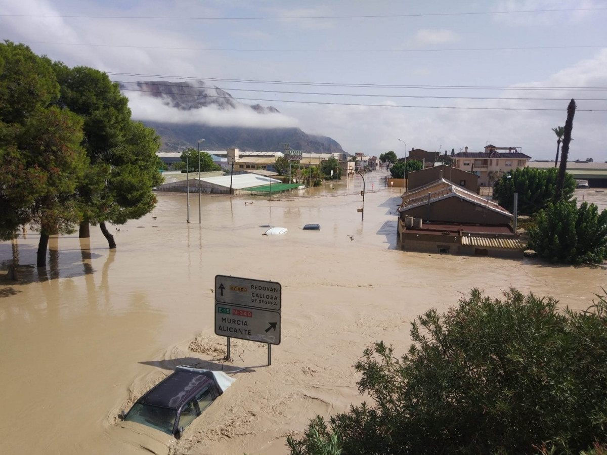 Temporal a su paso por El Escorratel