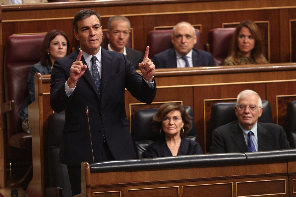 Pedro Su00e1nchez en el Congreso en septiembre