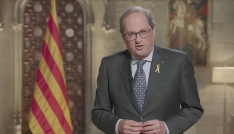 Torra, en el discurso institucional del 11S