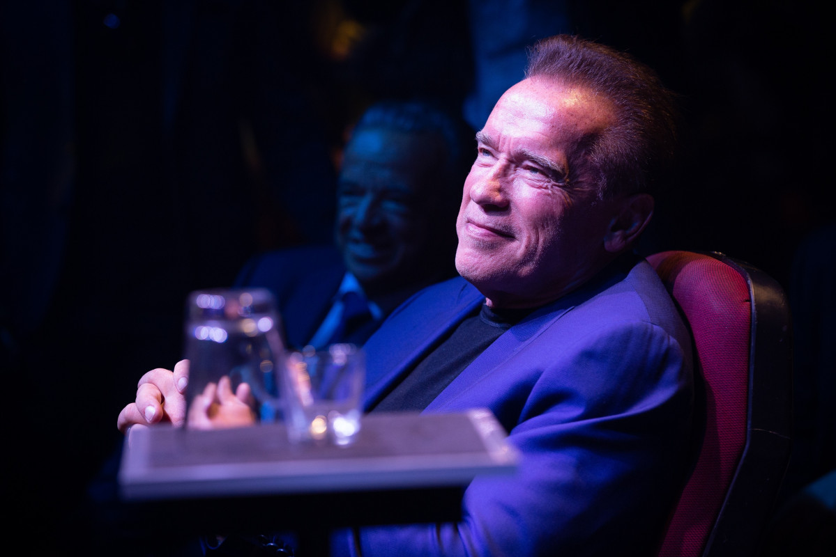 El actor Arnold Schwarzenegger en L'Hospitalet
