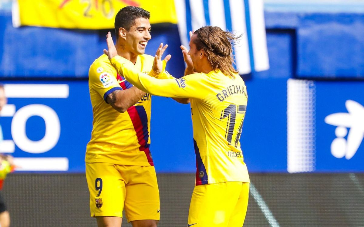 LUIS SUÁREZ & ANTONIE GRIEZMANN en una imagen del FCBARCELONA