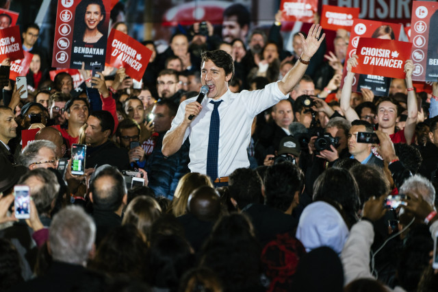 Los liberales de Trudeau consiguen pero gobernarán en minoría