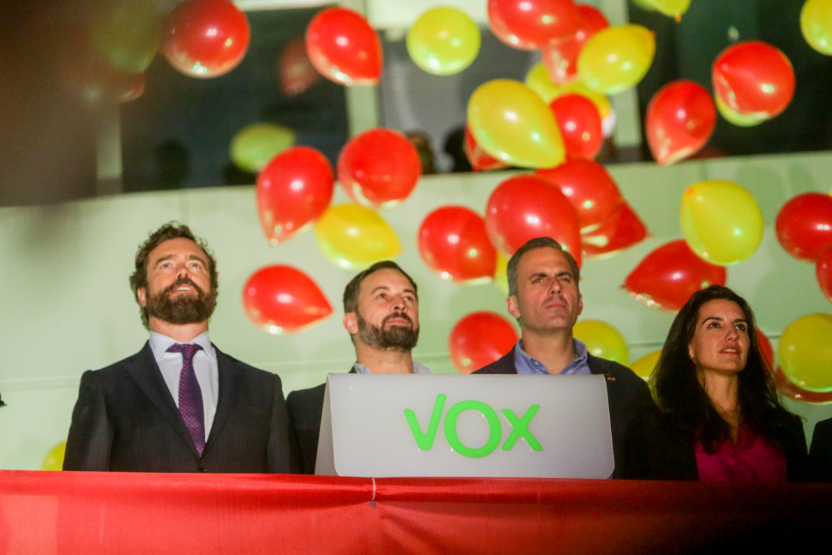 Vox celebrando resultados elecciones octubre 2019