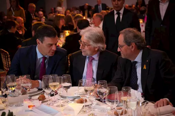 Torra, Su00e1nchez Llibre y Su00e1nchez en los premios Ferrer Salat de 2018