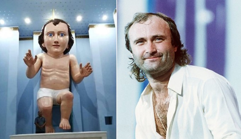 Es la mayor estatua del niu00f1o Jesu00fas... y con la cara de Phil Collins