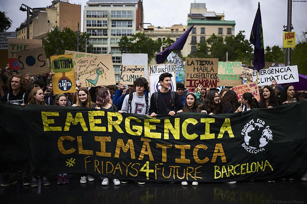 Manifestación en Barcelona por el cambio climático