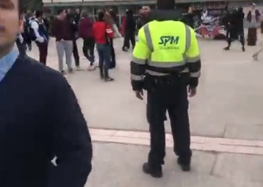 Encapuchados en la UAB