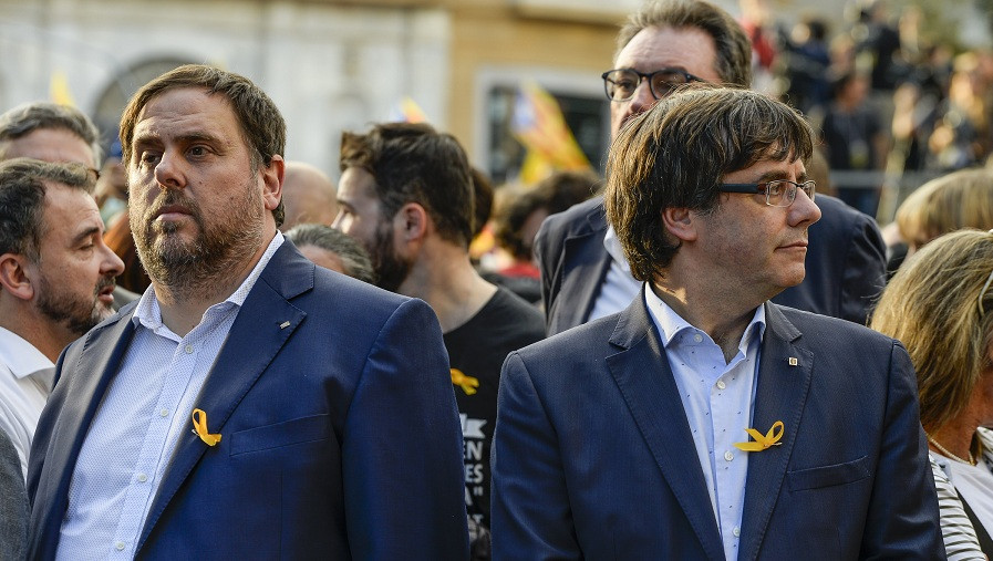 Oriol Junqueras y Carles Puigdemont