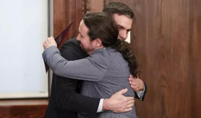 Sánchez e Iglesias Diciembre 2020