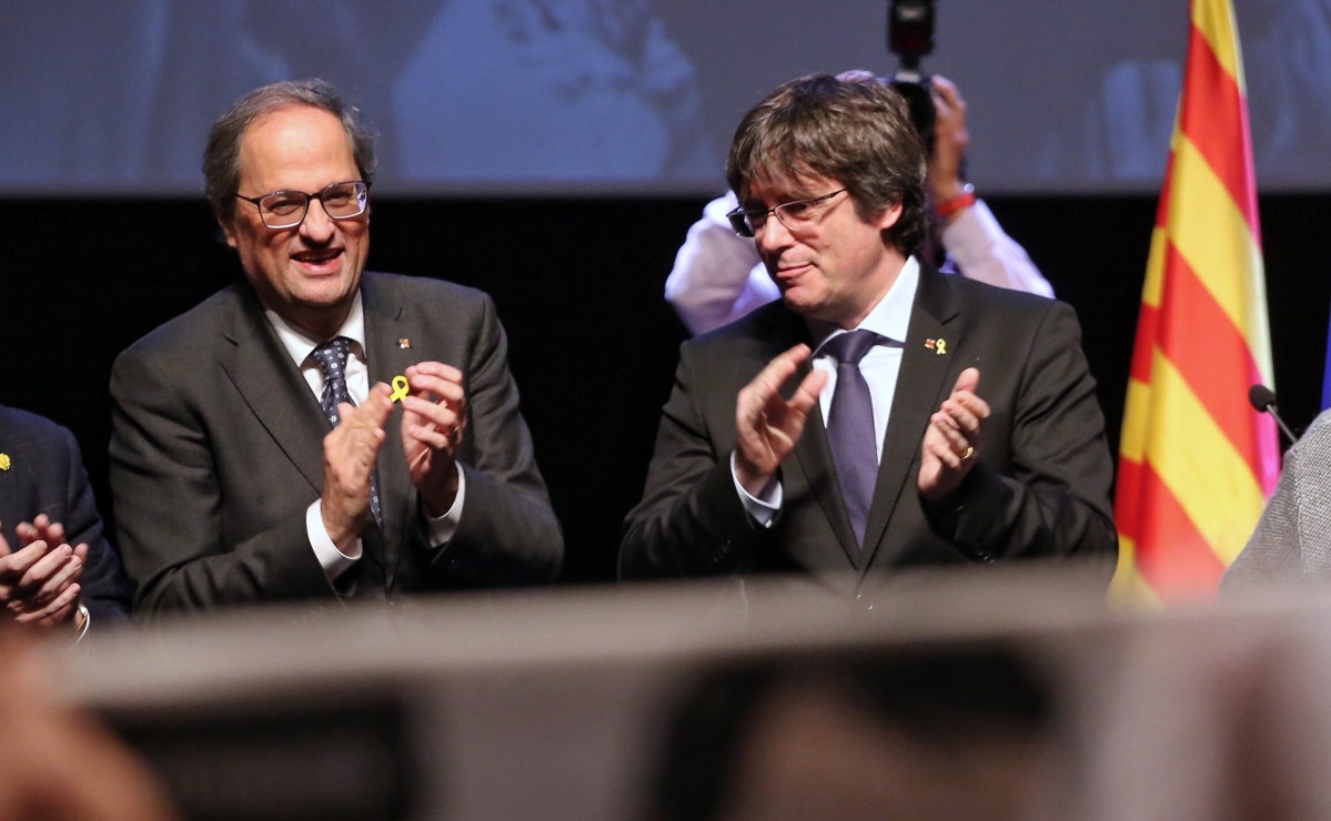 Torra y Puigdemont (imagen de archivo 3)