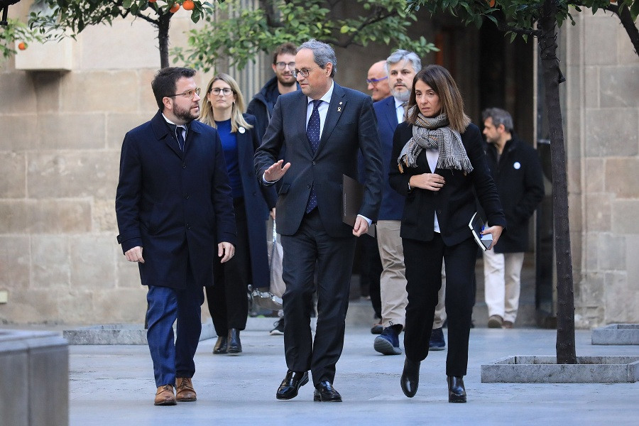 Reunión del independentismo en Palau