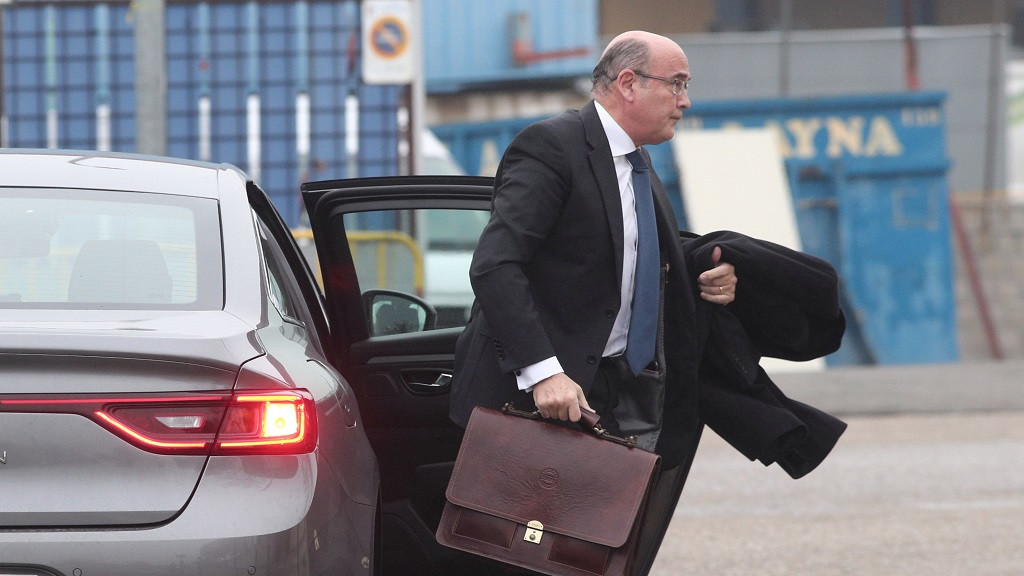 El coronel de la Guardia Civil y el coordinador del dispositivo policial del referu00e9ndum ilegal del 1 de octubre, Diego Pu00e9rez de los Cobos, a su llegada a la Audiencia Nacional