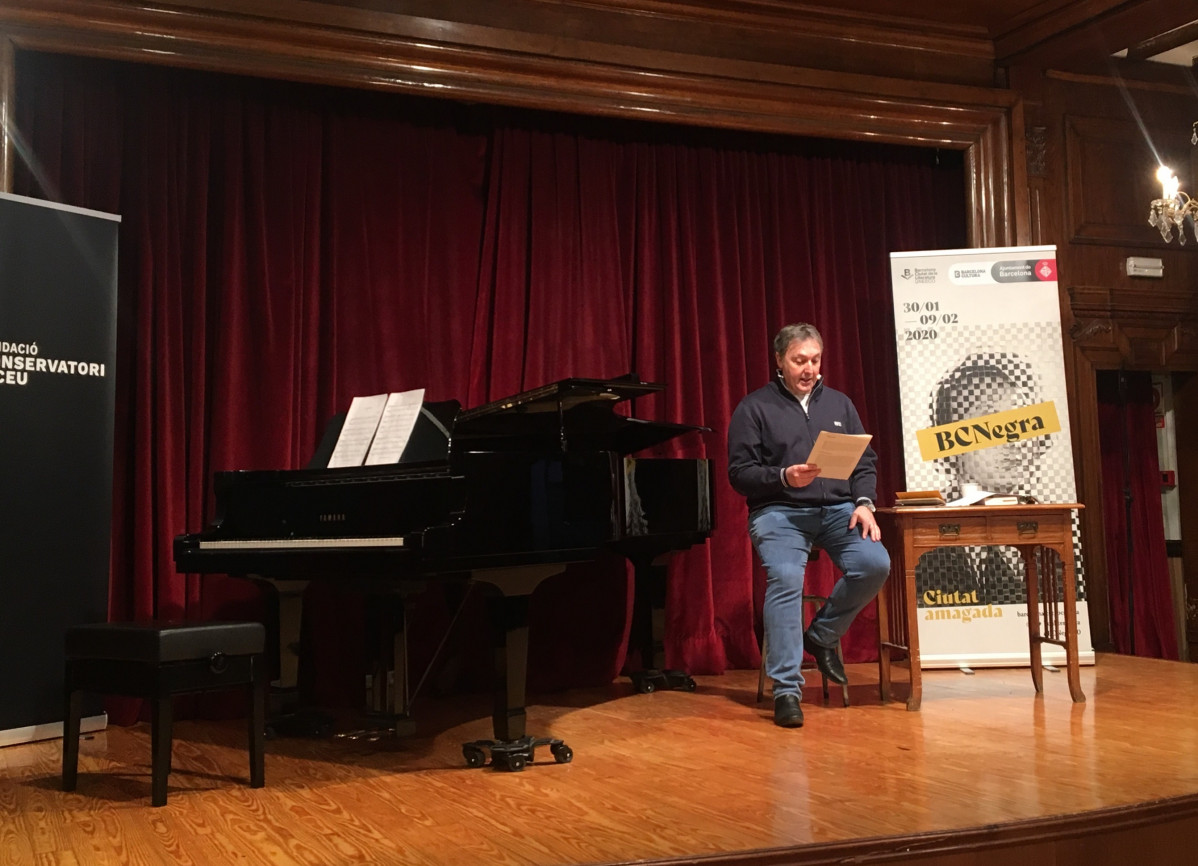 El comisario de la edición Carlos Zanón durante la presentación del festival 2020