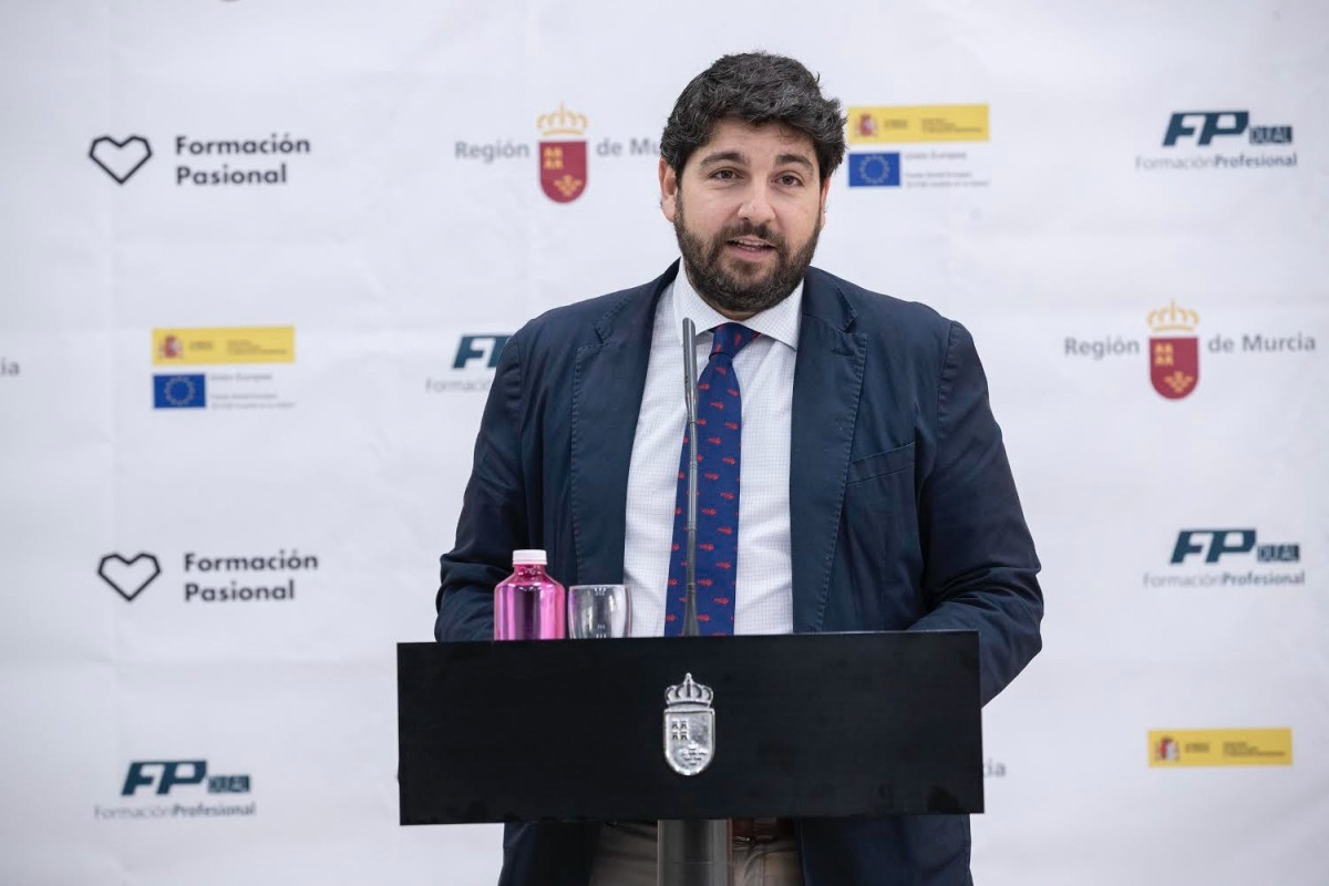 El presidente de la Comunidad, Fernando López Miras. Archivo.