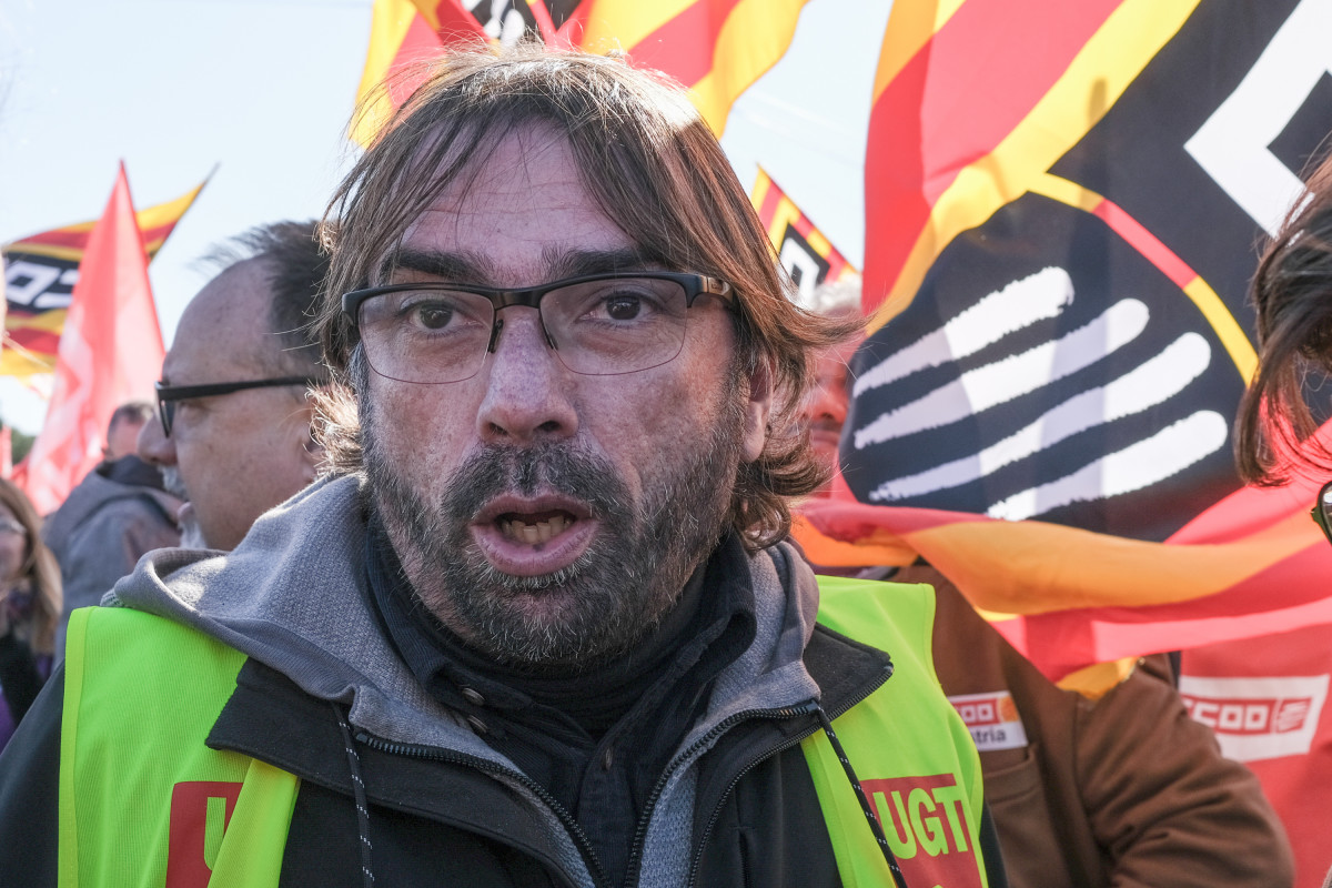 El secretari general d'UGT Catalunya, Camil Ros