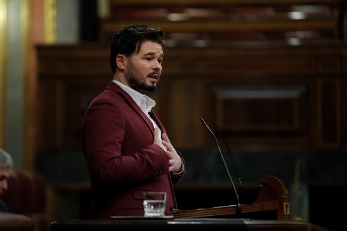 El portavoz de ERC, Gabriel Rufián.