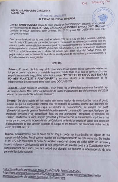Piquu00e9 a Fiscalu00eda 1