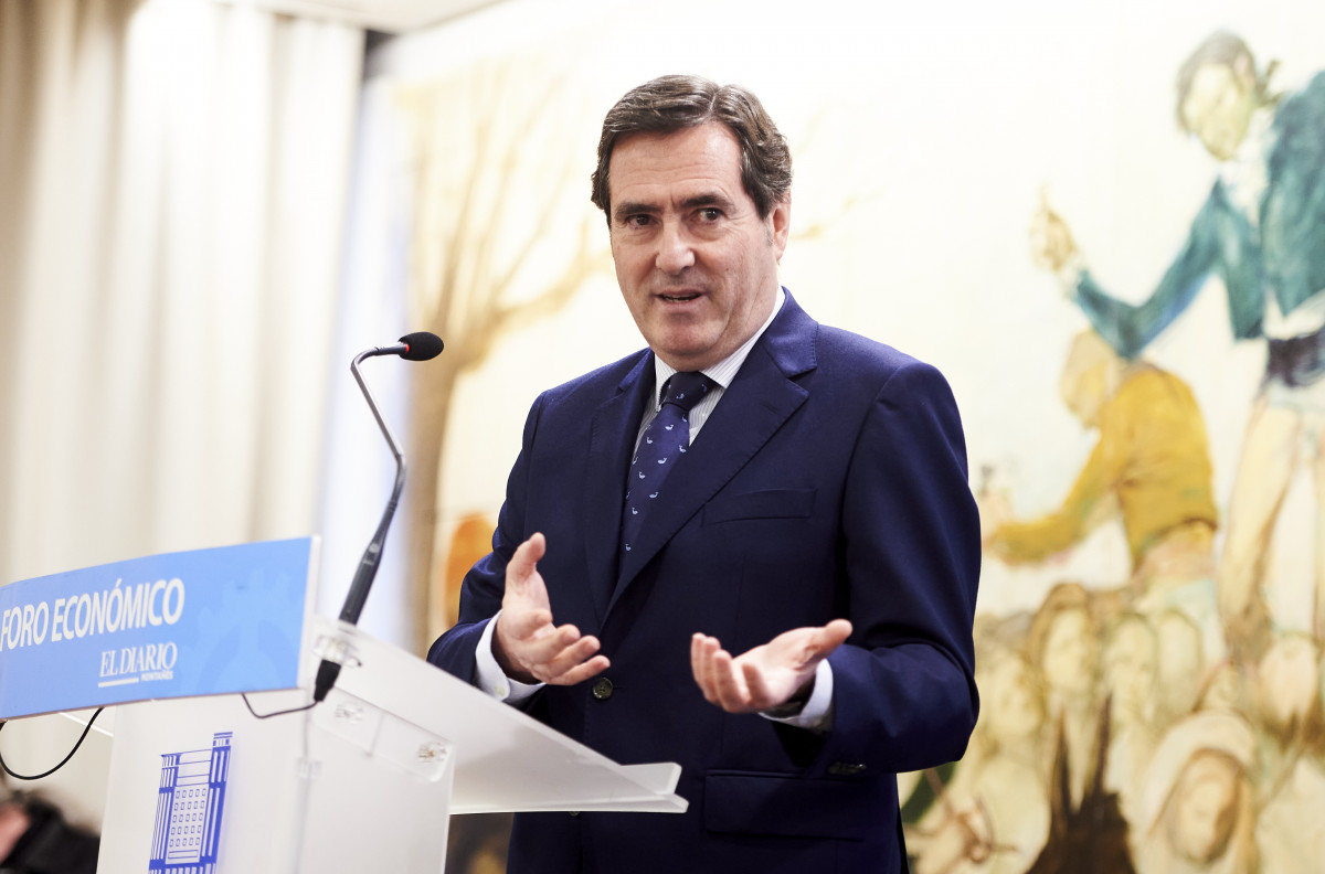 El presidente de la patronal CEOE, Antonio Garamendi, en una imagen de archivo.