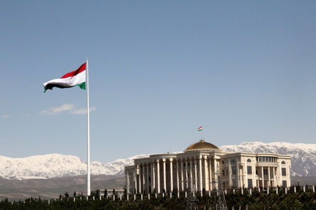 Palace of Nations and the Flagpole Dushanbe Tajikistan