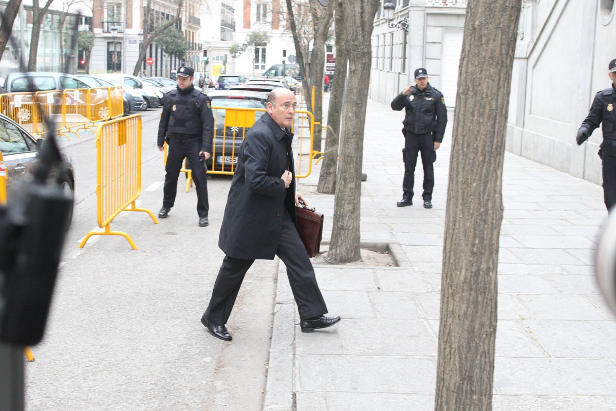 El coronel de la Guardia Civil Diego Pérez de los Cobos, en unas imágenes de archivo en una declaración en el Supremo