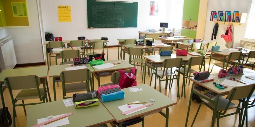 Aula de un colegio de Escuelas Católicas.