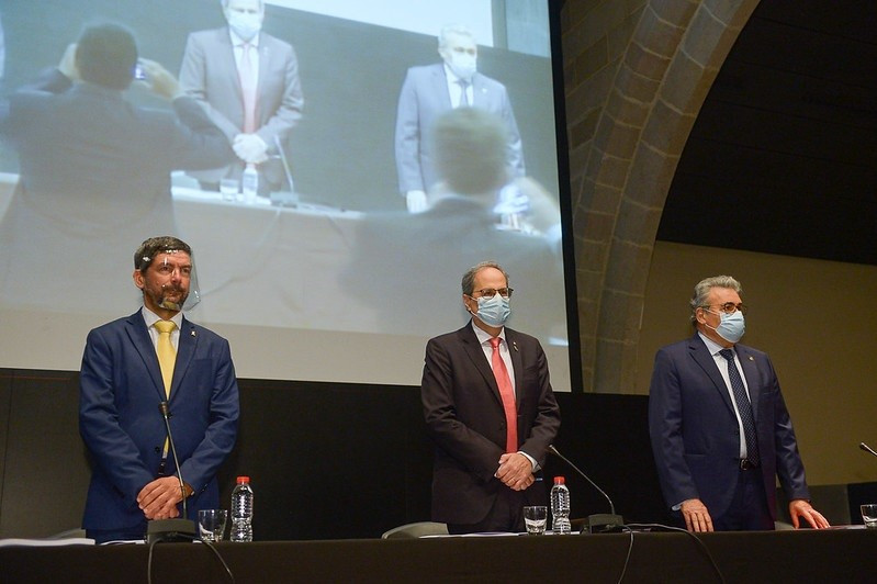 EuropaPress 3229328 presidente camara barcelona joan canadell presidente generalitat quim torra
