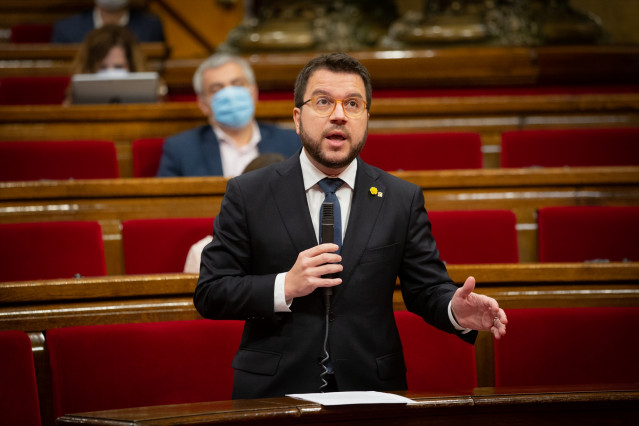 El vicepresidente de la Generalitat, Pere Aragonès.