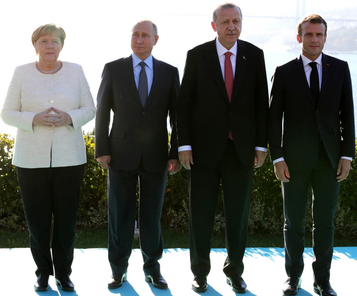 Merkel   putin   erdogan   macron