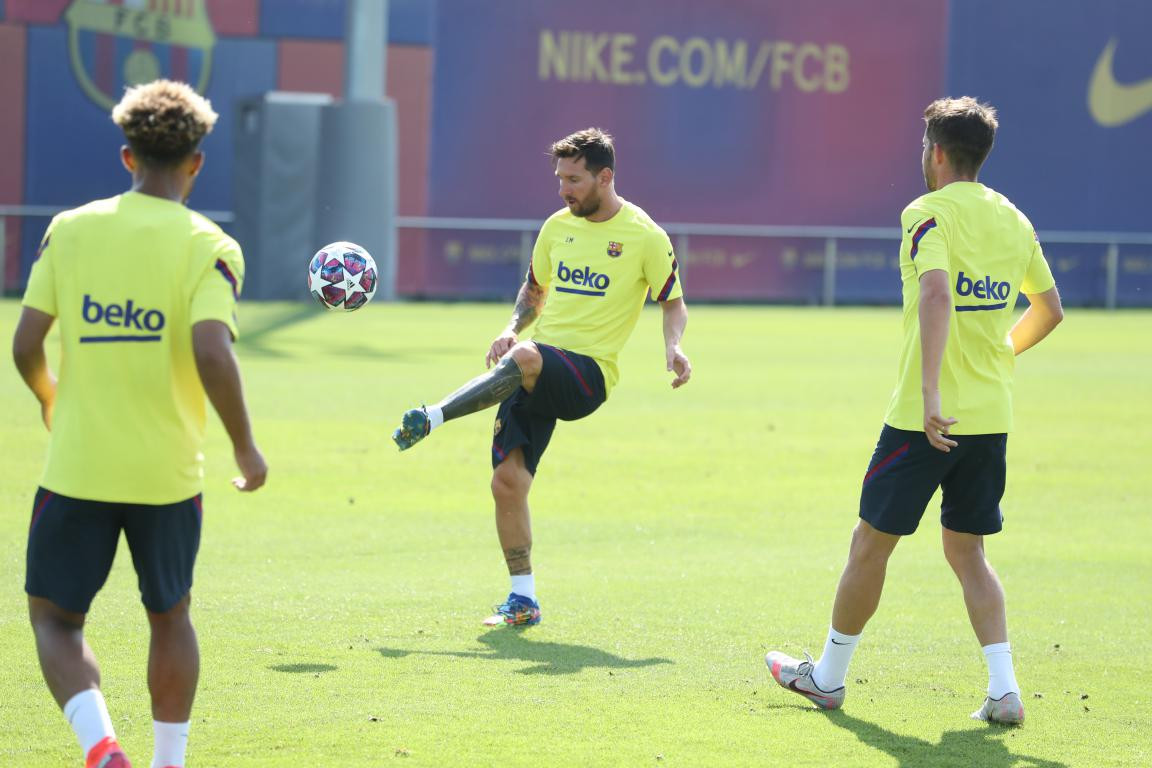 Messi entenamiento