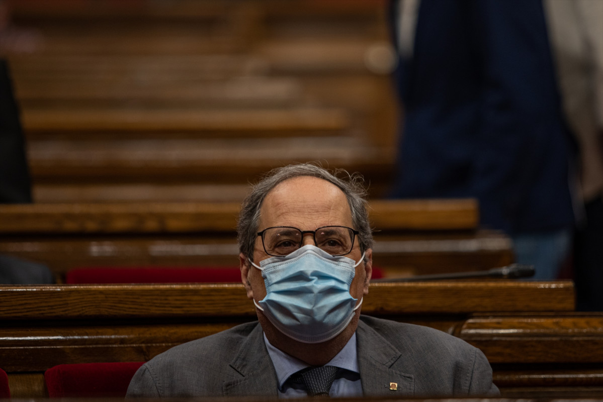 El president de la Generalitat, Quim Torra, en Barcelona, Cataluña (España), a 22 de julio de 2020 (archivo).