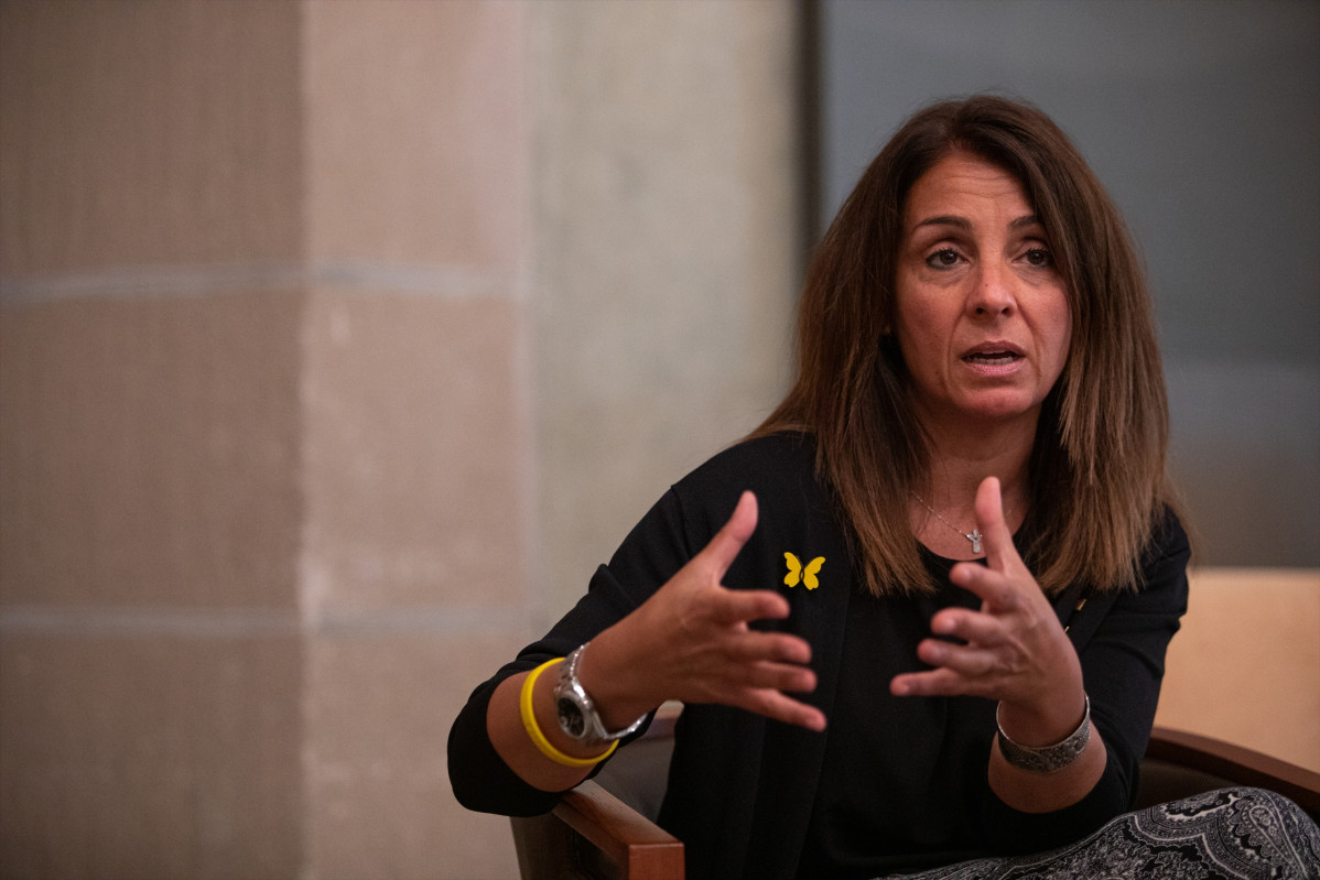 La consellera de la Presidencia y portavoz de la Generalitat, Meritxell Budó, durante una entrevista con Europa Press en el Palau de la Generalitat, en Barcelona, Catalunya (España) a 4 de agosto de