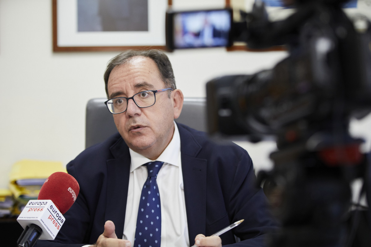El secretario general de Instituciones Penitenciarias, Ángel Luis Ortiz, durante una entrevista para Europa Press