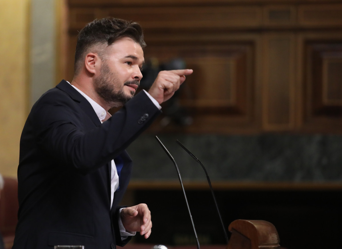 El portavoz de ERC en el Congreso de los Diputados, Gabriel Rufián