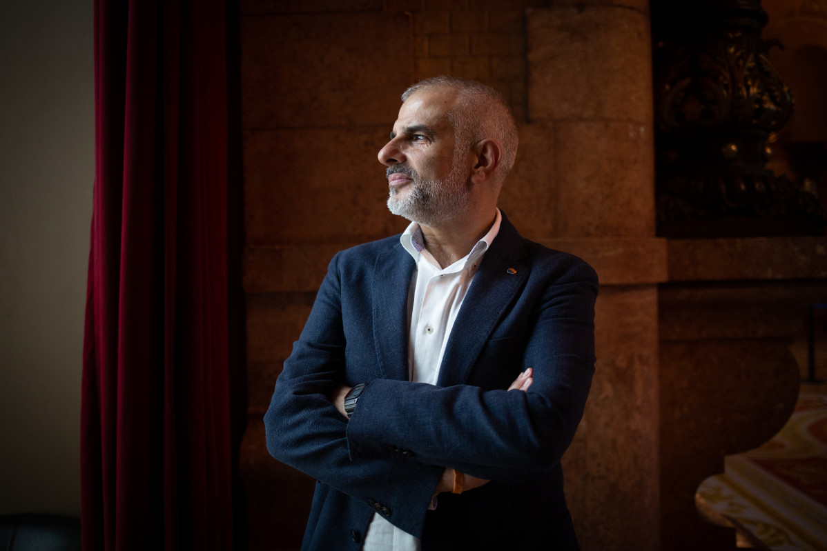 El presidente de Ciudadanos en el Parlamento catalán, Carlos Carrizosa, posa tras una entrevista para Europa Press, en Barcelona, Catalunya (España), a 30 de julio de 2020.