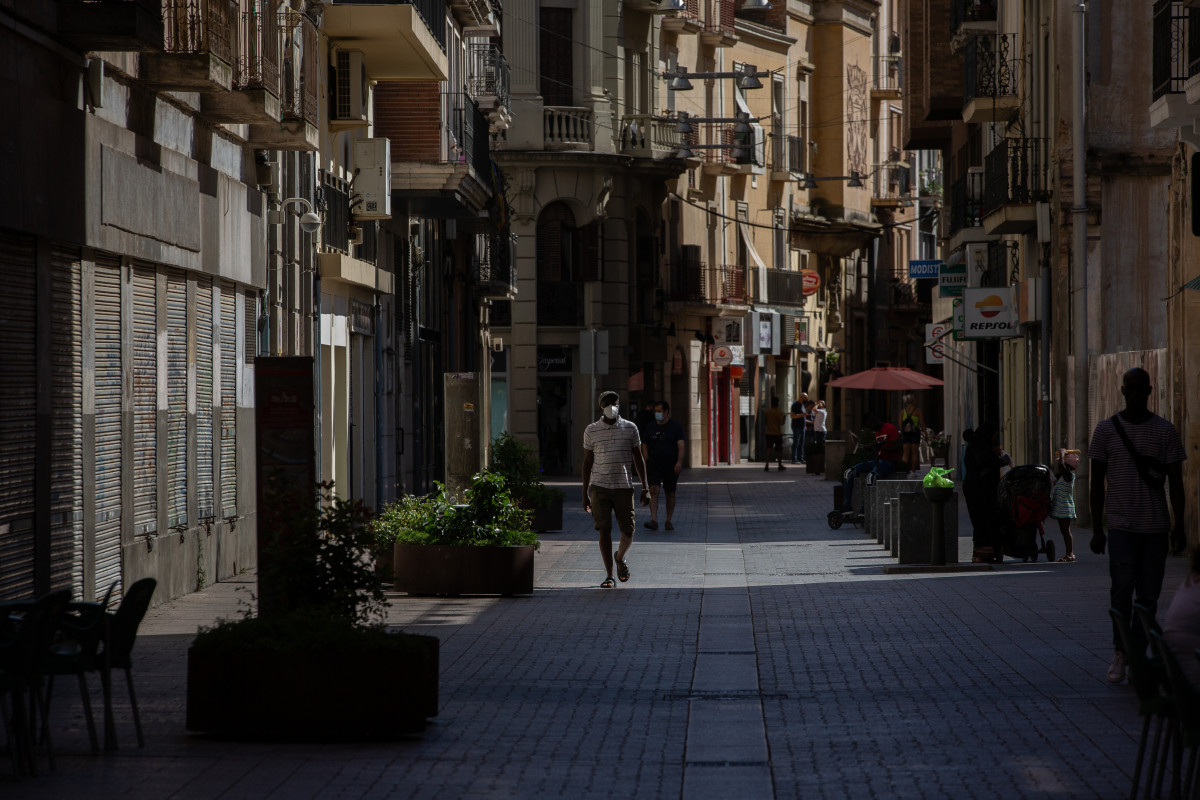Un carrer del centre de Lleida